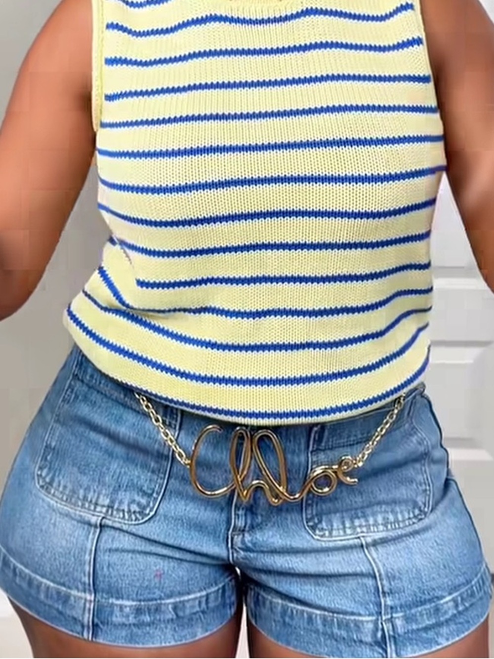 Chloe gold plated chain belt - Picture 3 of 4